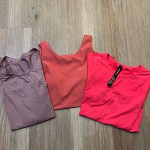 Bundle of 3 women’s workout tops • Size S•